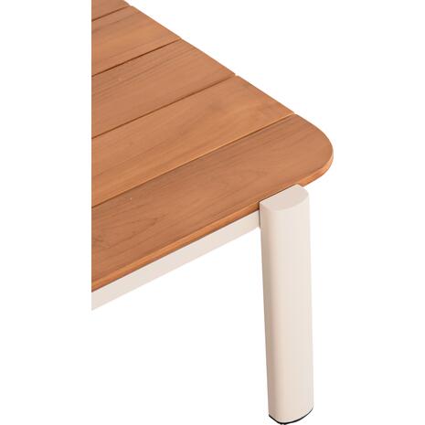 ΣΕΤ ΣΑΛΟΝΙ ΕΞ.ΧΩΡΟΥ 4ΤΜΧ ELARA HM6195.05 ΜΠΕΖ ΑΛΟΥΜΙΝΙΟ & OLEFIN-TEAK ΦΥΣΙΚΟ