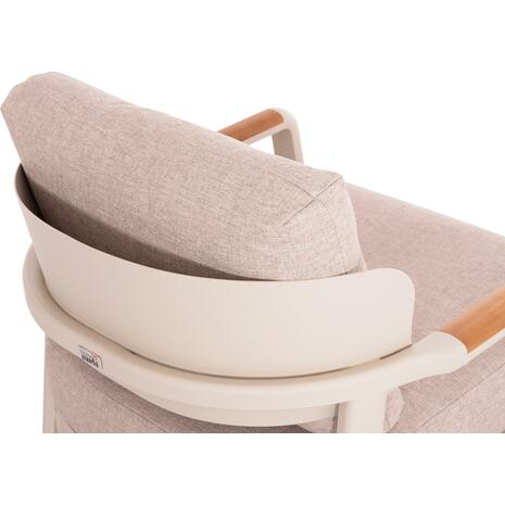 ΣΕΤ ΣΑΛΟΝΙ ΕΞ.ΧΩΡΟΥ 4ΤΜΧ ELARA HM6195.05 ΜΠΕΖ ΑΛΟΥΜΙΝΙΟ & OLEFIN-TEAK ΦΥΣΙΚΟ