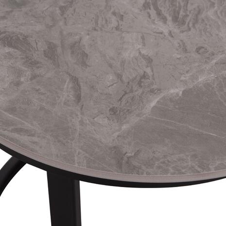 ΤΡΑΠΕΖΙ ΣΑΛΟΝΙΟΥ 2ΤΜΧ TALOS ΚΕΡΑΜΙΚΟ TOP ΜΕ ΟΨΗ ΓΚΡΙ ΜΑΡΜΑΡΟΥ HM18140.04 Φ70+Φ50