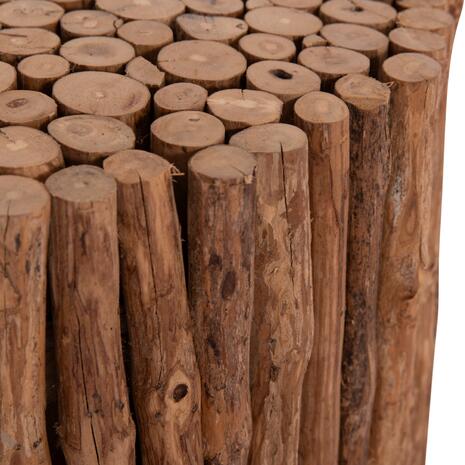 ΤΡΑΠΕΖΙ ΣΑΛΟΝΙΟΥ ΣΤΡΟΓΓΥΛΟ DRIFTER HM4443 DRIFTWOOD ΣΕ ΦΥΣΙΚΟ ΧΡΩΜΑ Φ36x40Υεκ