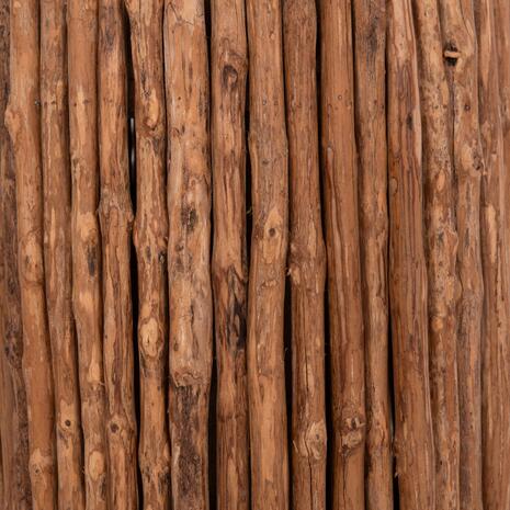 ΤΡΑΠΕΖΙ ΣΑΛΟΝΙΟΥ ΣΤΡΟΓΓΥΛΟ DRIFTER HM4443 DRIFTWOOD ΣΕ ΦΥΣΙΚΟ ΧΡΩΜΑ Φ36x40Υεκ