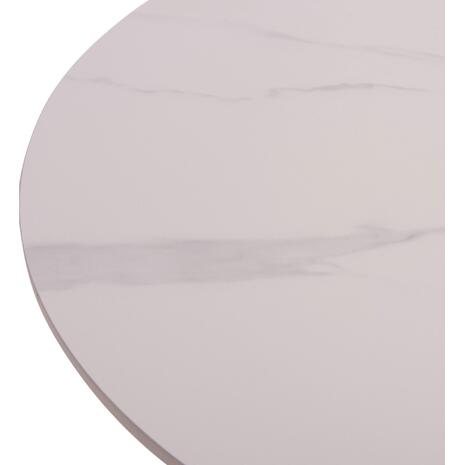 ΤΡΑΠΕΖΙA ΣΑΛΟΝΙΟΥ ΣΕΤ 2ΤΜΧ TALOS ΚΕΡΑΜΙΚΟ TOP ΜΕ ΟΨΗ ΛΕΥΚΟΥ ΜΑΡΜΑΡΟΥ HM18140.01 Φ70+Φ50