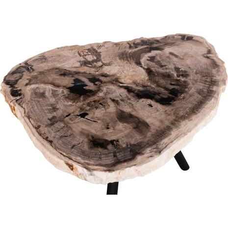 ΒΟΗΘΗΤΙΚΟ ΤΡΑΠΕΖΙ SAMAN HM9931 TOP ΠΕΤΡΑΣ ΜΕ ΟΨΗ ΑΠΟΛΙΘΩΜΕΝΟΥ ΞΥΛΟΥ 70x55x40Υεκ