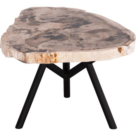 ΒΟΗΘΗΤΙΚΟ ΤΡΑΠΕΖΙ SAMAN HM9931 TOP ΠΕΤΡΑΣ ΜΕ ΟΨΗ ΑΠΟΛΙΘΩΜΕΝΟΥ ΞΥΛΟΥ 70x55x40Υεκ