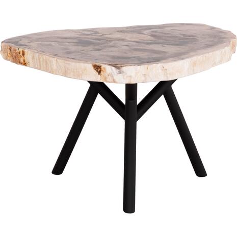 ΒΟΗΘΗΤΙΚΟ ΤΡΑΠΕΖΙ SAMAN HM9931 TOP ΠΕΤΡΑΣ ΜΕ ΟΨΗ ΑΠΟΛΙΘΩΜΕΝΟΥ ΞΥΛΟΥ 70x55x40Υεκ