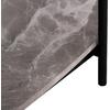 ΤΡΑΠΕΖΙ ΣΑΛΟΝΙΟΥ ΟΒΑΛ KITTY HM18040 ΓΥΑΛΙ ΦΙΜΕ TOP-GREY MARBLE ΜΕΛΑΜΙΝΗ 110x50x43Υεκ