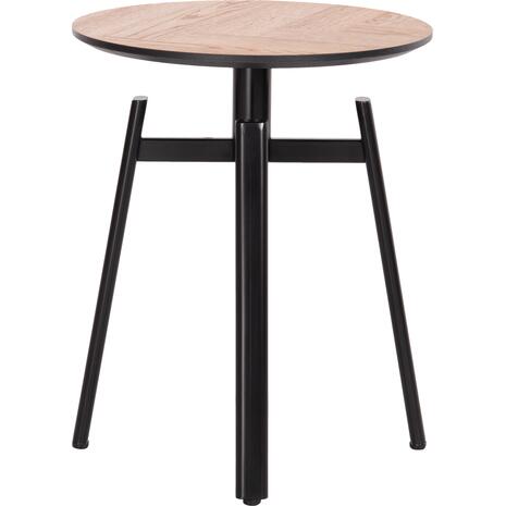 ΒΟΗΘΗΤΙΚΟ ΤΡΑΠΕΖΑΚΙ NORTON HM18036.03 ΜΕΤΑΛΛΙΚΑ ΠΟΔΙΑ ΜΑΥΡΑ-MDF TOP SONAMA Φ45x55,5Υεκ