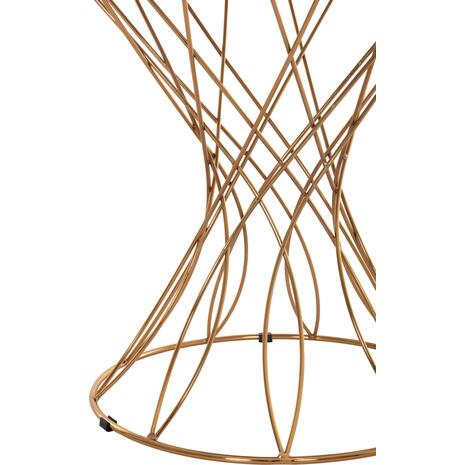 ΒΟΗΘΗΤΙΚΟ ΤΡΑΠΕΖΑΚΙ RUDY HM18037.01 ΚΕΡΑΜΙΚΟ TOP ΛΕΥΚΟ-ΜΕΤΑΛΛΟ ΧΡΥΣΟ Φ45x48,5Υεκ.