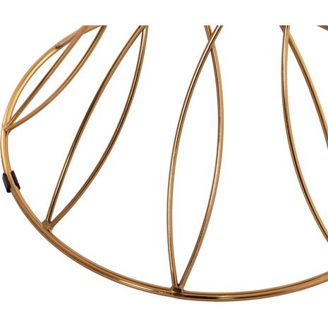 ΒΟΗΘΗΤΙΚΟ ΤΡΑΠΕΖΑΚΙ RUDY HM18037.01 ΚΕΡΑΜΙΚΟ TOP ΛΕΥΚΟ-ΜΕΤΑΛΛΟ ΧΡΥΣΟ Φ45x48,5Υεκ.