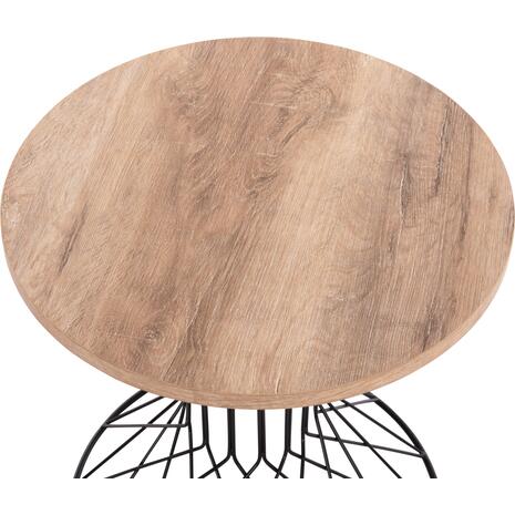 ΒΟΗΘΗΤΙΚΟ ΤΡΑΠΕΖΙ ΣΑΛΟΝΙΟΥ KEON HM18038.03 MDF TOP ΣΕ ΣΟΝΑΜΑ-ΜΕΤΑΛΛΟ Φ45x50Υεκ.