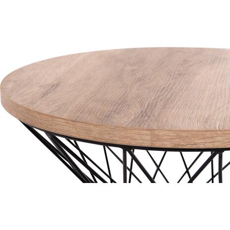 ΒΟΗΘΗΤΙΚΟ ΤΡΑΠΕΖΙ ΣΑΛΟΝΙΟΥ KEON HM18038.03 MDF TOP ΣΕ ΣΟΝΑΜΑ-ΜΕΤΑΛΛΟ Φ45x50Υεκ.