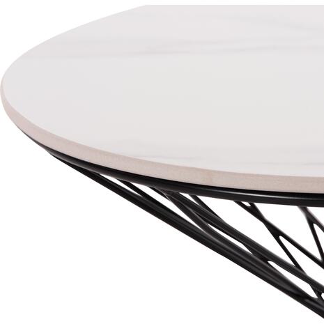 ΒΟΗΘΗΤΙΚΟ ΤΡΑΠΕΖΙ ΣΑΛΟΝΙΟΥ GRESAM HM18039.01 ΚΕΡΑΜΙΚΟ TOP-ΜΕΤΑΛΛΟ Φ50x44Υεκ.