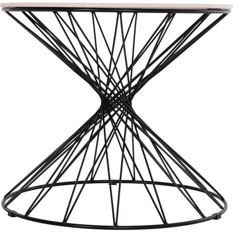 ΒΟΗΘΗΤΙΚΟ ΤΡΑΠΕΖΙ ΣΑΛΟΝΙΟΥ GRESAM HM18039.01 ΚΕΡΑΜΙΚΟ TOP-ΜΕΤΑΛΛΟ Φ50x44Υεκ.