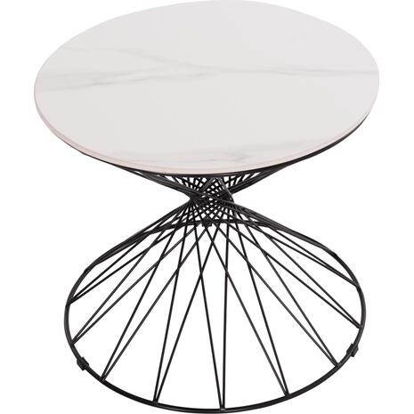 ΒΟΗΘΗΤΙΚΟ ΤΡΑΠΕΖΙ ΣΑΛΟΝΙΟΥ GRESAM HM18039.01 ΚΕΡΑΜΙΚΟ TOP-ΜΕΤΑΛΛΟ Φ50x44Υεκ.