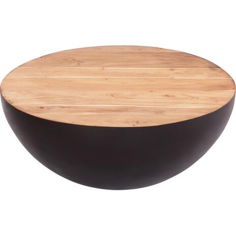 ΔΙΑΚΟΣΜΗΤΙΚΟ ΤΡΑΠΕΖΙ ΣΑΛΟΝΙΟΥ BOWL Φ89,5X39Yεκ. RUSTY ΜΕ ΞΥΛΟ ΑΚΑΚΙΑΣ HM8717.22