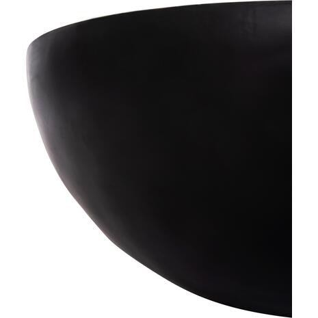 ΔΙΑΚΟΣΜΗΤΙΚΟ ΤΡΑΠΕΖΙ ΣΑΛΟΝΙΟΥ BOWL Φ90X37,5Yεκ. ΜΑΥΡΟ ΜΕ ΞΥΛΟ ΑΚΑΚΙΑΣ HM8717.21