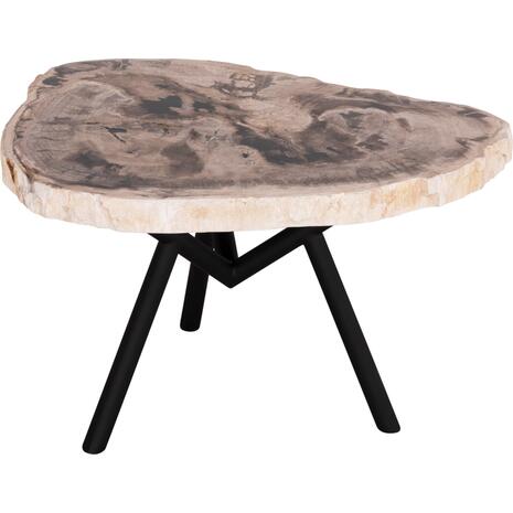 ΒΟΗΘΗΤΙΚΟ ΤΡΑΠΕΖΙ SAMAN HM9931 TOP ΠΕΤΡΑΣ ΜΕ ΟΨΗ ΑΠΟΛΙΘΩΜΕΝΟΥ ΞΥΛΟΥ 70x55x40Υεκ