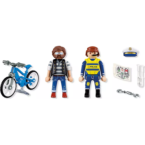 Playmobil City Action Αστυνομικός Και Κλέφτης Ποδηλάτων 72076