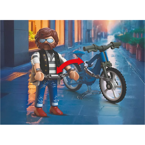 Playmobil City Action Αστυνομικός Και Κλέφτης Ποδηλάτων 72076