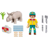 Playmobil Duo Pack Φροντιστής Ζώων Και Ρινόκερος 72025