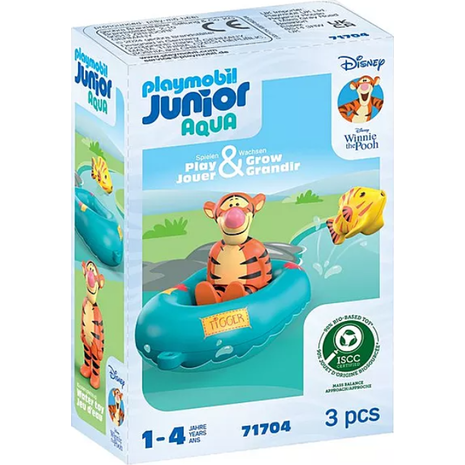 Playmobil Junior Aqua Φουσκωτή Βαρκούλα Τίγρη 71704