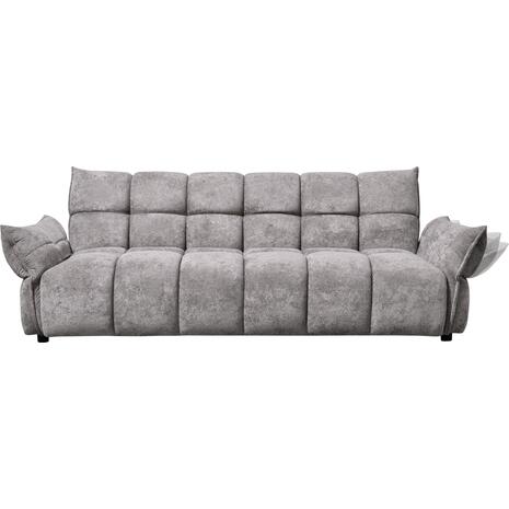 ΚΑΝΑΠΕΣ ΚΡΕΒΑΤΙ MELU HM3314.01 ΓΚΡΙ ΥΦΑΣΜΑ--ΚΑΘΙΣΜΑ POCKET SPRINGS 240-250x90x85Υεκ.