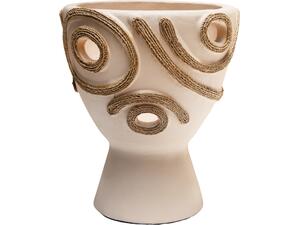 ΕΠΙΤΡΑΠΕΖΙΟ ΔΙΑΚΟΣΜΗΤΙΚΟ ΒΑΖΟ DEAN HM4678.02 ΤΕΡΑΚΟΤΑ ΣΕ ΚΡΕΜ--Φ25x28Υεκ.