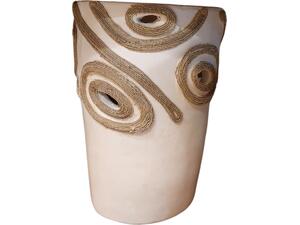 ΕΠΙΤΡΑΠΕΖΙΟ ΔΙΑΚΟΣΜΗΤΙΚΟ ΒΑΖΟ DEAN HM4677.02L ΤΕΡΑΚΟΤΑ ΣΕ ΚΡΕΜ--Φ24x35Υεκ.