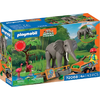 Playmobil Animals And Friends Φροντιστής Ζωολογικού Πάρκου Με Ελέφαντα Και Φλαμίνγκο 72068