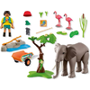 Playmobil Animals And Friends Φροντιστής Ζωολογικού Πάρκου Με Ελέφαντα Και Φλαμίνγκο 72068