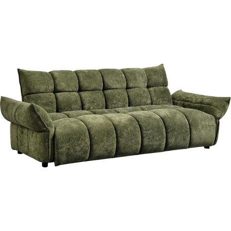 ΚΑΝΑΠΕΣ ΚΡΕΒΑΤΙ MELU HM3314.03 ΠΡΑΣΙΝΟ ΥΦΑΣΜΑ--ΚΑΘΙΣΜΑ POCKET SPRINGS 245x90x85Υεκ