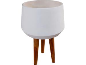 ΓΛΑΣΤΡΑ ΕΣΩΤ.ΧΩΡΟΥ QUAN HM4680.02L FIBER CEMENT ΛΕΥΚΟ--ΒΑΣΗ TEAK Φ38x62Υεκ