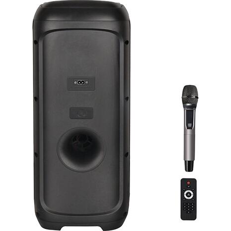 Ηχείο Bluetooth με ασύρματο μικρόφωνο, τηλεχειριστήριο και RGB φωτισμό