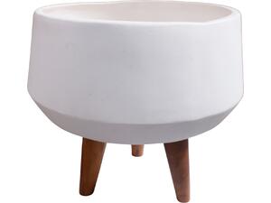 ΓΛΑΣΤΡΑ ΕΣΩΤ.ΧΩΡΟΥ QUAN HM4680.02S FIBER CEMENT ΛΕΥΚΟ--ΒΑΣΗ TEAK Φ37x36Υεκ