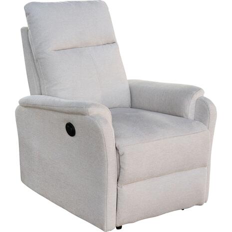 ΠΟΛΥΘΡΟΝΑ RELAX ΜΕ ΗΛΕΚΤΡΙΚΗ ΑΝΑΚΛΙΣΗ SYNTHIA HM3309.01 ΜΠΕΖ ΥΦΑΣΜΑ 75x87x102Yεκ