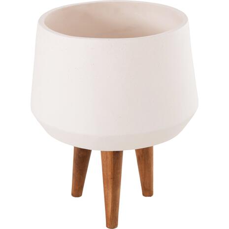 ΓΛΑΣΤΡΑ ΕΣΩΤ.ΧΩΡΟΥ QUAN HM4680.02M FIBER CEMENT ΛΕΥΚΟ--ΒΑΣΗ TEAK Φ35x50Υεκ