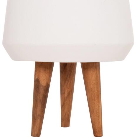 ΓΛΑΣΤΡΑ ΕΣΩΤ.ΧΩΡΟΥ QUAN HM4680.02M FIBER CEMENT ΛΕΥΚΟ--ΒΑΣΗ TEAK Φ35x50Υεκ