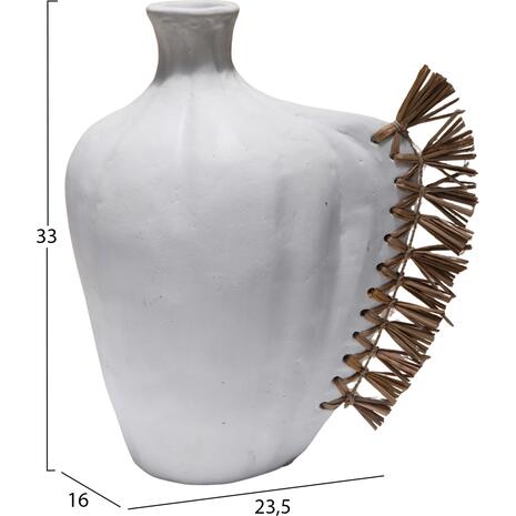 ΕΠΙΤΡΑΠΕΖΙΟ ΔΙΑΚΟΣΜΗΤΙΚΟ JEBB HM4689.02 ΛΕΥΚΗ ΤΕΡΑΚΟΤΑ & GRASS--32x15x33Υεκ.