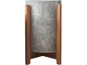 ΓΛΑΣΤΡΑ ΕΣΩΤ.ΧΩΡΟΥ HOFF HM4682.03S FIBER CEMENT ΓΚΡΙ-TEAK ΒΑΣΗ Φ33x42Υεκ