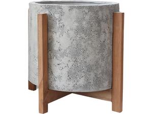 ΓΛΑΣΤΡΑ ΕΣΩΤ.ΧΩΡΟΥ HOFF HM4682.03M FIBER CEMENT ΓΚΡΙ-TEAK ΒΑΣΗ Φ40x39Υεκ