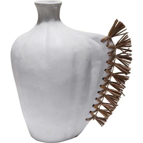 ΕΠΙΤΡΑΠΕΖΙΟ ΔΙΑΚΟΣΜΗΤΙΚΟ JEBB HM4689.02 ΛΕΥΚΗ ΤΕΡΑΚΟΤΑ & GRASS--32x15x33Υεκ.