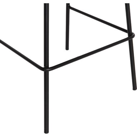 ΣΚΑΜΠΟ ΜΠΑΡ VINCENT HM9298.24 ΜΕΣΑΙΟΥ ΥΨΟΥΣ-ΜΑΥΡΟ ΥΦΑΣΜΑ-ΜΕΤΑΛΛΙΚΑ ΠΟΔΙΑ 43x50x92,5Υεκ (σετ 4 τεμαχίων)