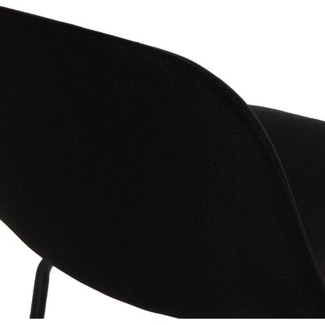 ΣΚΑΜΠΟ ΜΠΑΡ VINCENT HM9298.24 ΜΕΣΑΙΟΥ ΥΨΟΥΣ-ΜΑΥΡΟ ΥΦΑΣΜΑ-ΜΕΤΑΛΛΙΚΑ ΠΟΔΙΑ 43x50x92,5Υεκ (σετ 4 τεμαχίων)