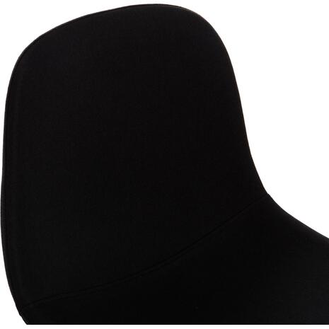 ΣΚΑΜΠΟ ΜΠΑΡ VINCENT HM9298.24 ΜΕΣΑΙΟΥ ΥΨΟΥΣ-ΜΑΥΡΟ ΥΦΑΣΜΑ-ΜΕΤΑΛΛΙΚΑ ΠΟΔΙΑ 43x50x92,5Υεκ (σετ 4 τεμαχίων)