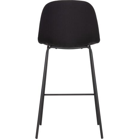 ΣΚΑΜΠΟ ΜΠΑΡ VINCENT HM9298.24 ΜΕΣΑΙΟΥ ΥΨΟΥΣ-ΜΑΥΡΟ ΥΦΑΣΜΑ-ΜΕΤΑΛΛΙΚΑ ΠΟΔΙΑ 43x50x92,5Υεκ (σετ 4 τεμαχίων)