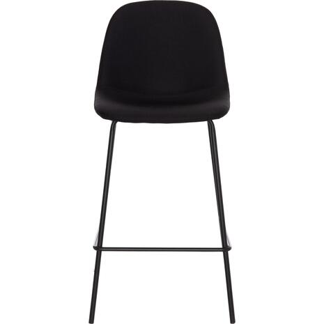 ΣΚΑΜΠΟ ΜΠΑΡ VINCENT HM9298.24 ΜΕΣΑΙΟΥ ΥΨΟΥΣ-ΜΑΥΡΟ ΥΦΑΣΜΑ-ΜΕΤΑΛΛΙΚΑ ΠΟΔΙΑ 43x50x92,5Υεκ (σετ 4 τεμαχίων)