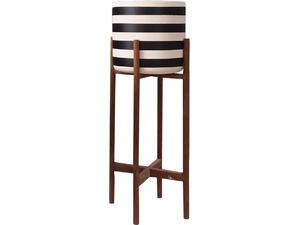 ΓΛΑΣΤΡΑ-ΚΑΣΠΟ ΕΣΩΤ.ΧΩΡΟΥ RENTIL HM4683L FIBER CEMENT ΛΕΥΚΟ/ΜΑΥΡΟ--ΒΑΣΗ TEAK Φ35x45Υεκ