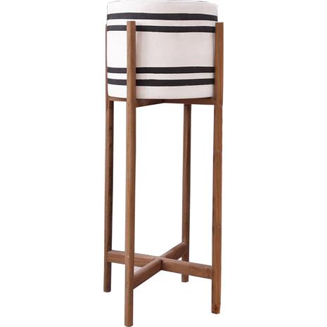 ΓΛΑΣΤΡΑ-ΚΑΣΠΟ ΕΣΩΤ.ΧΩΡΟΥ RENTIL HM4683M FIBER CEMENT ΛΕΥΚΟ/ΜΑΥΡΟ--ΒΑΣΗ TEAK Φ27x66Υεκ