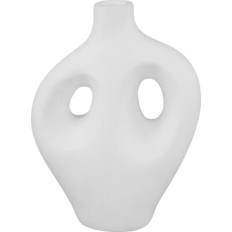 ΕΠΙΤΡΑΠΕΖΙΟ ΔΙΑΚΟΣΜΗΤΙΚΟ ΒΑΖΟ FLIKER HM4666.02L ΤΕΡΑΚΟΤΑ ΣΕ ΛΕΥΚΟ--22.5x12x30Υεκ.