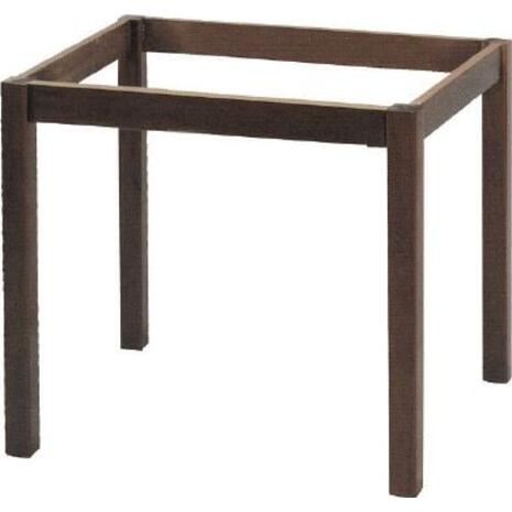 ΚΑΦΕΝΕΙΟΥ Βάση Τραπεζιού Οξιά Λυόμενο για Επιφάνεια 60x60cm, Βαφή Εμποτισμού Καρυδί (Ρ415,Ε2)